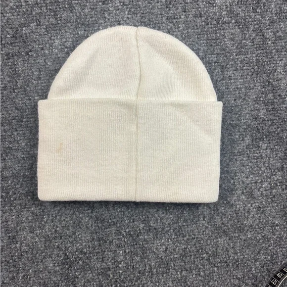 KARI TRAA Women’s Cream White Rothe Cuffed Beanie One Size Fits Most - Picture 2 of 7